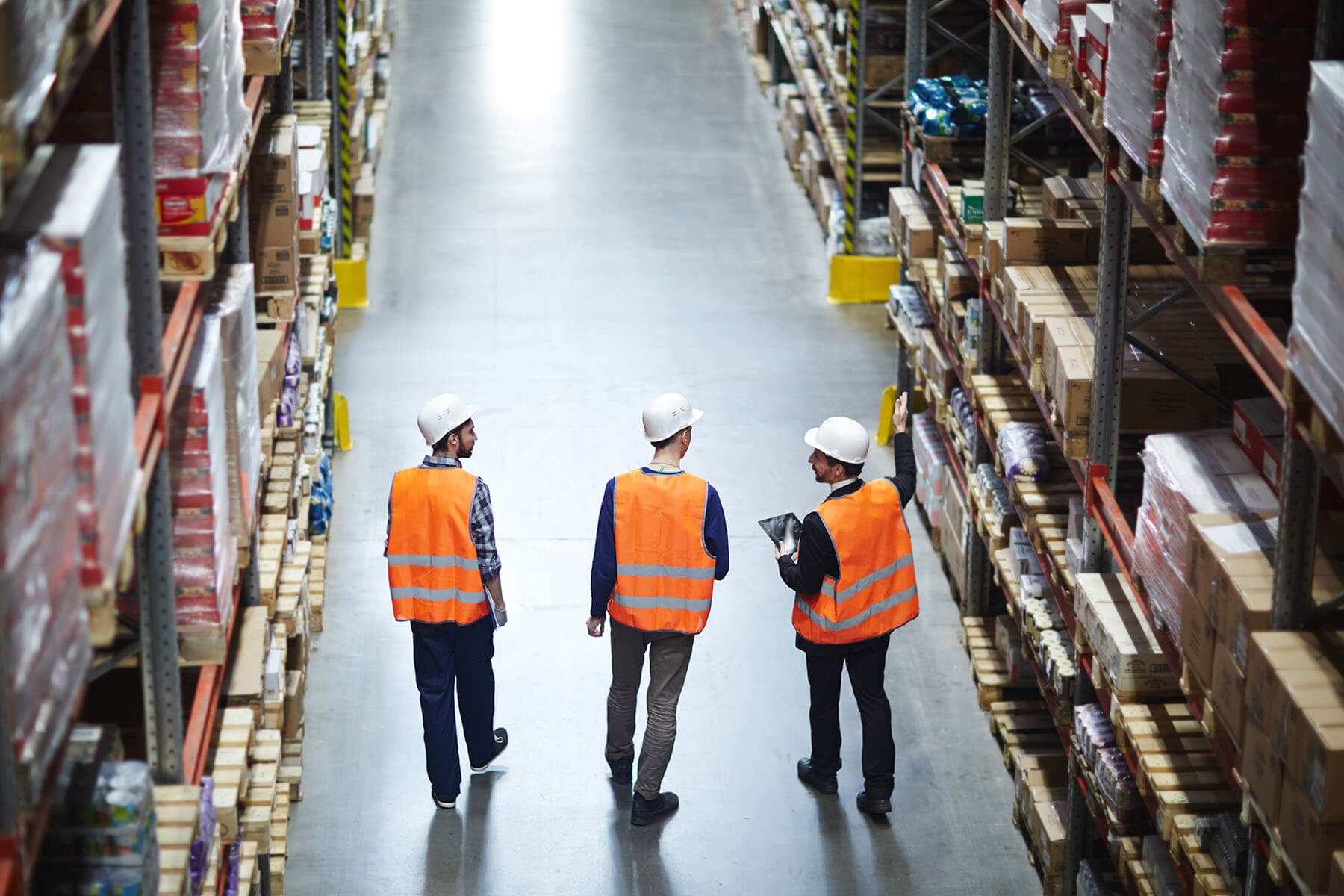 group of warehouse workers